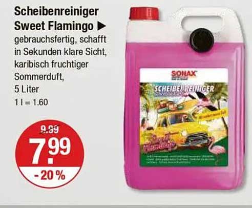 Scheibenreiniger Sweet Flamingo