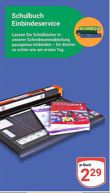 Schulbuch Einbindeservice