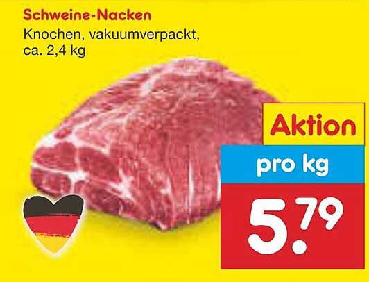 Schweine-Nacken, vakuumverpackt, ca. 2,4 kg