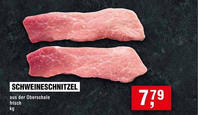 SCHWEINESCHNITZEL aus der Oberschale frisch