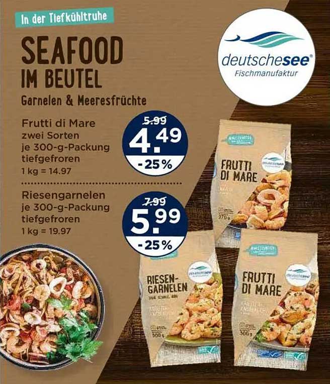 Seafood im Beutel - Garnelen & Meeresfrüchte