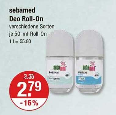 sebamed Deo Roll-On verschiedene Sorten je 50-ml-Roll-On