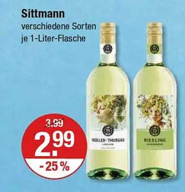 Sittmann verschiedene Sorten je 1-Liter-Flasche
