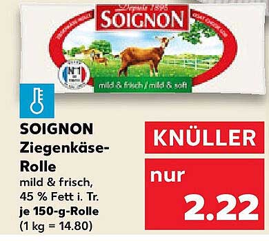 SOIGNON Ziegenkäse-Rolle 150 g