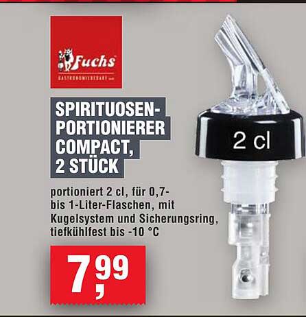 SPIRITUOSEN-PORTIONIERER COMPACT, 2 STÜCK