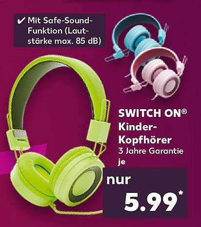 SWITCH ON® Kinder-Kopfhörer