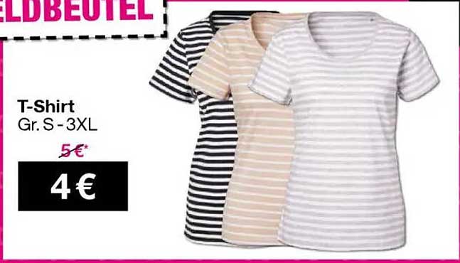T-Shirt Gr. S-3XL für nur 4 €