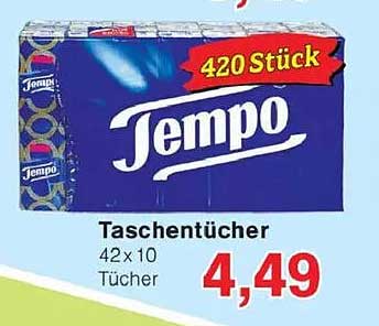 Tempo Taschentücher 42 x 10 Stück