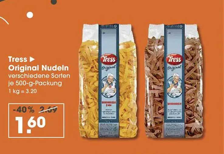 Tress Original Nudeln verschiedene Sorten je 500-g-Packung