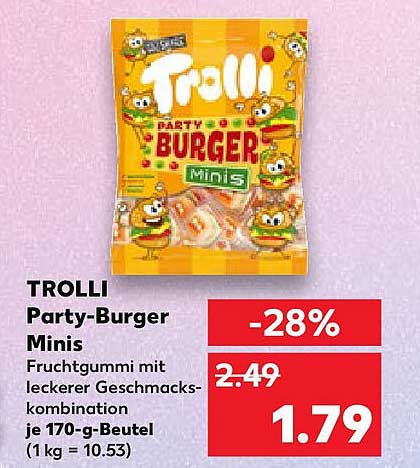 TROLLI Party-Burger Minis