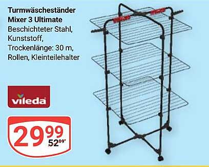 Turmwäscheständer Mixer 3 Ultimate von Vileda
