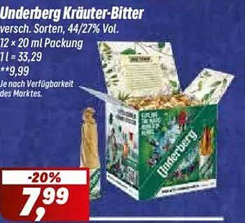 Underberg Kräuter-Bitter 12 x 20 ml