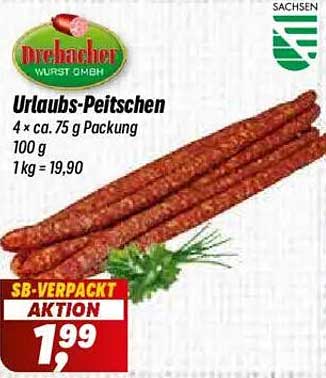 Urlaubs-Peitschen von Dreilacher Wurst GmbH