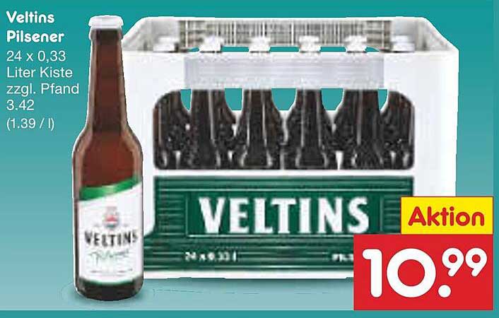 Veltins Pilsener - 24 x 0,33 Liter Kiste