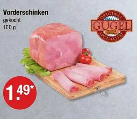 Vorderschinken gekocht 100 g
