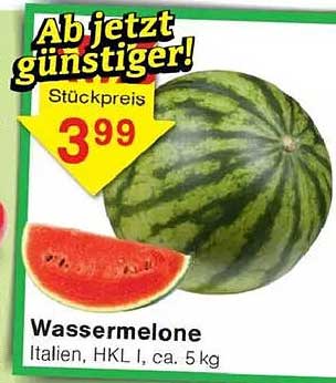Wassermelone Italien, HKL I, ca. 5 kg