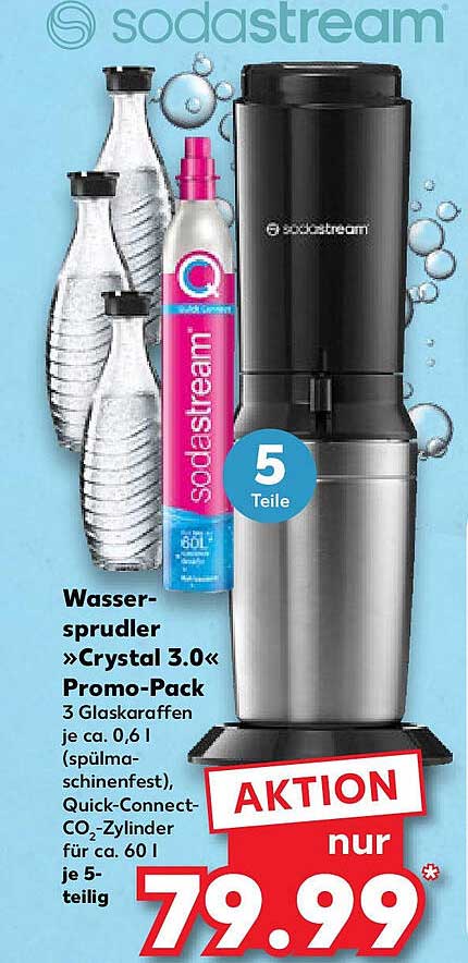 Wassersprudler »Crystal 3.0« Promo-Pack
