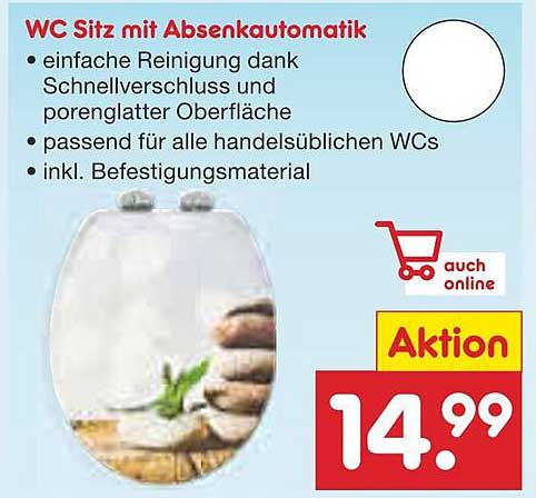 WC Sitz mit Absenkautomatik