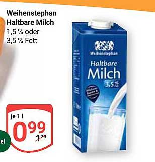 Weihenstephan Haltbare Milch 1,5 % oder 3,5 % Fett