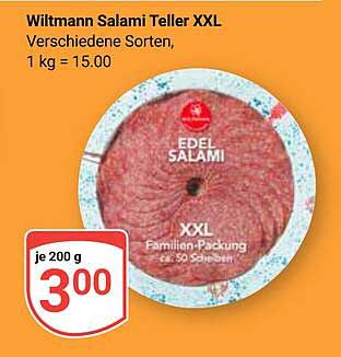 Wiltmann Salami Teller XXL