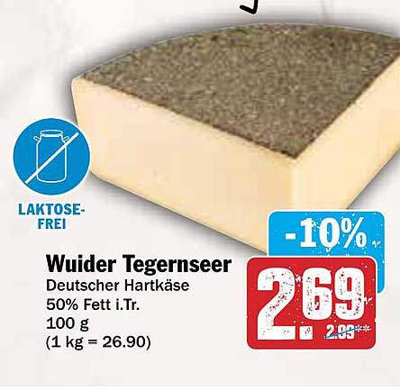 Wuiders Tegernseer Hartkäse - 50% Fett i.Tr.