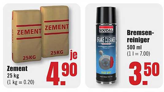 Zement 25 kg