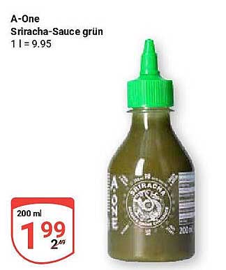 A-One Sriracha-Sauce grün 200 ml