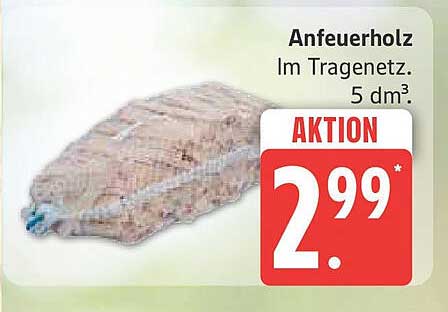 Anfeuerholz im Tragenetz – Aktionspreis!