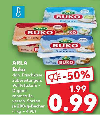 ARLA Buko Frischkäse - 200g Becher