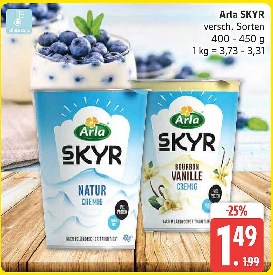 Arla SKYR versch. Sorten 400 - 450 g