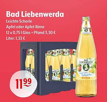 Bad Liebenwerda Leichte Schorle Apfel oder Apfel-Birne