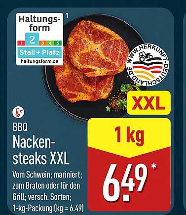BBQ Nackensteaks XXL