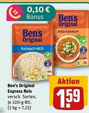 Ben's Original Express Reis - verschiedene Sorten, je 220-g-Btl.