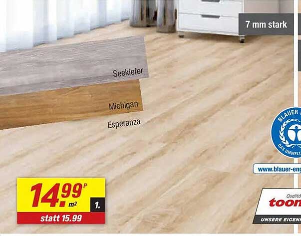 Bodenbelag - 7 mm stark in verschiedenen Farben