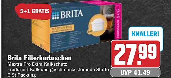 Brita Filterkartuschen Maxtra Pro Extra Kalkschutz - 6 St Packung