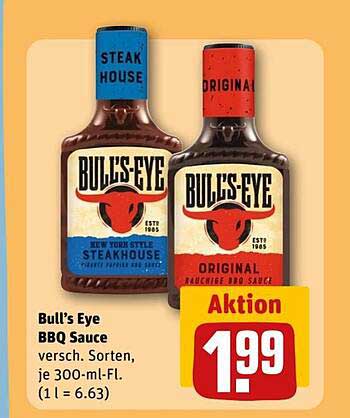 Bull's Eye BBQ Sauce - Verschiedene Sorten