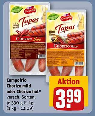 Campofrio Chorizo mild oder Chorizo hot - Aktion