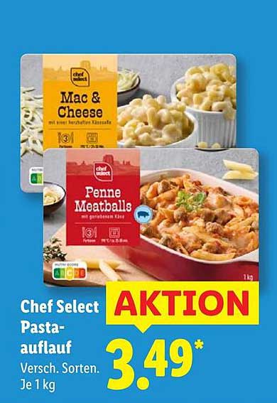 Chef Select Pastaauflauf - Verschiedene Sorten, je 1 kg