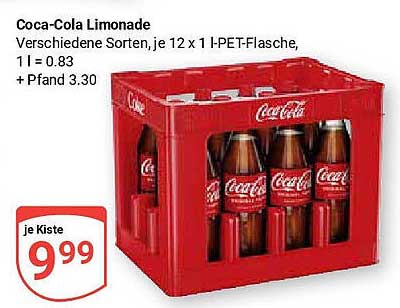 Coca-Cola Limonade 12 x 1 l-PET-Flasche