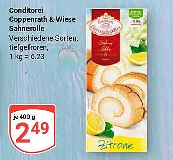 Conditorei Coppenrath & Wiese Sahnerolle - Zitrone 400 g