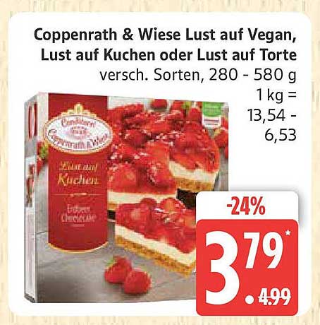 Coppenrath & Wiese Lust auf Vegan, Lust auf Kuchen oder Lust auf Torte
