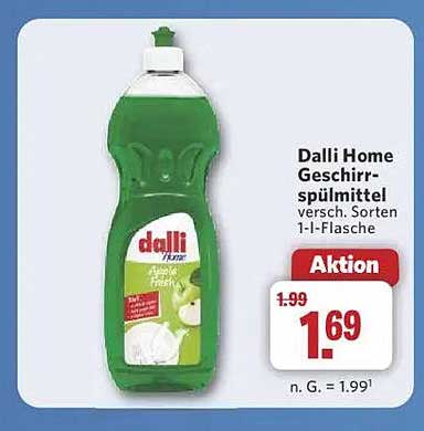 Dalli Home Geschirrspülmittel, verschiedene Sorten, 1-l-Flasche