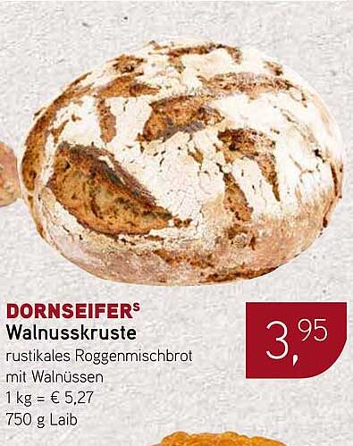 Dornseifer Walnusskruste - rustikales Roggenmischbrot mit Walnüssen