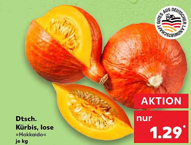 Dtsch. Kürbis, lose »Hokkaido« je kg