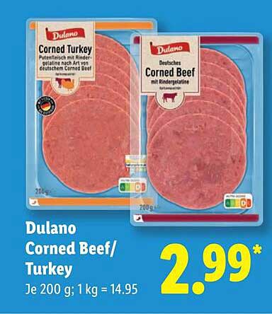 Dulano Corned Beef / Turkey