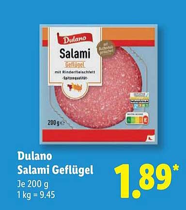 Dulano Salami Geflügel 200 g