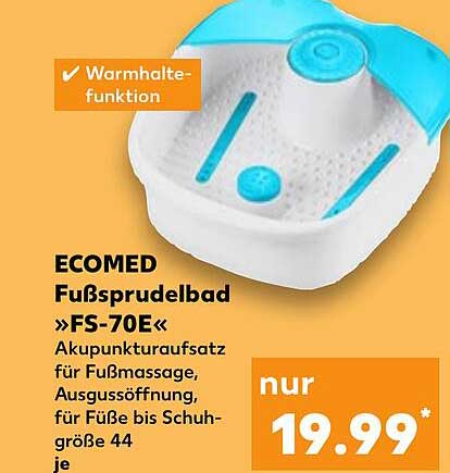 ECOMED Fußsprudelbad »FS-70E«
