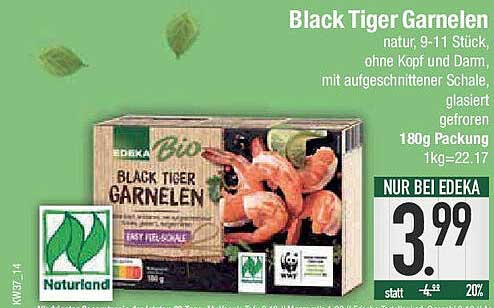 EDEKA Bio Black Tiger Garnele 180g - Nur bei EDEKA