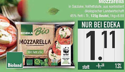 EDEKA Bio Mozzarella 125g