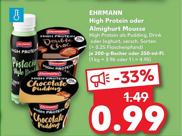 EHRMANN High Protein oder Almighurt Mousse - Jetzt nur 0,99 €